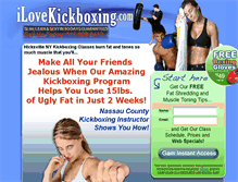 Tablet Screenshot of ilovekickboxinghicksville.com